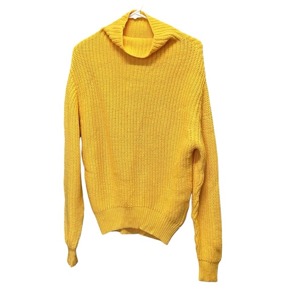 Aritzia Montpellier Knit Sweater Top - Yellow - Merino Wool - Size S - Picture 5 of 8
